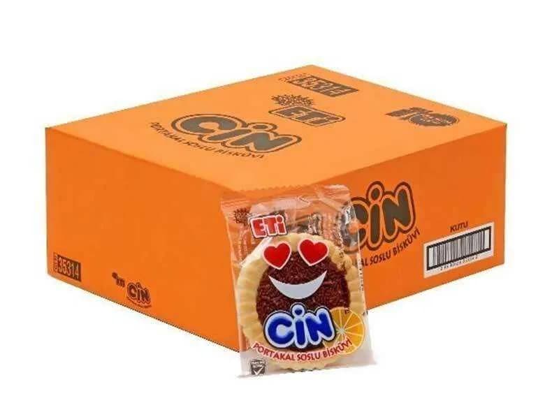 Eti Cin Orange Biscuits Single Packs 25g x 36