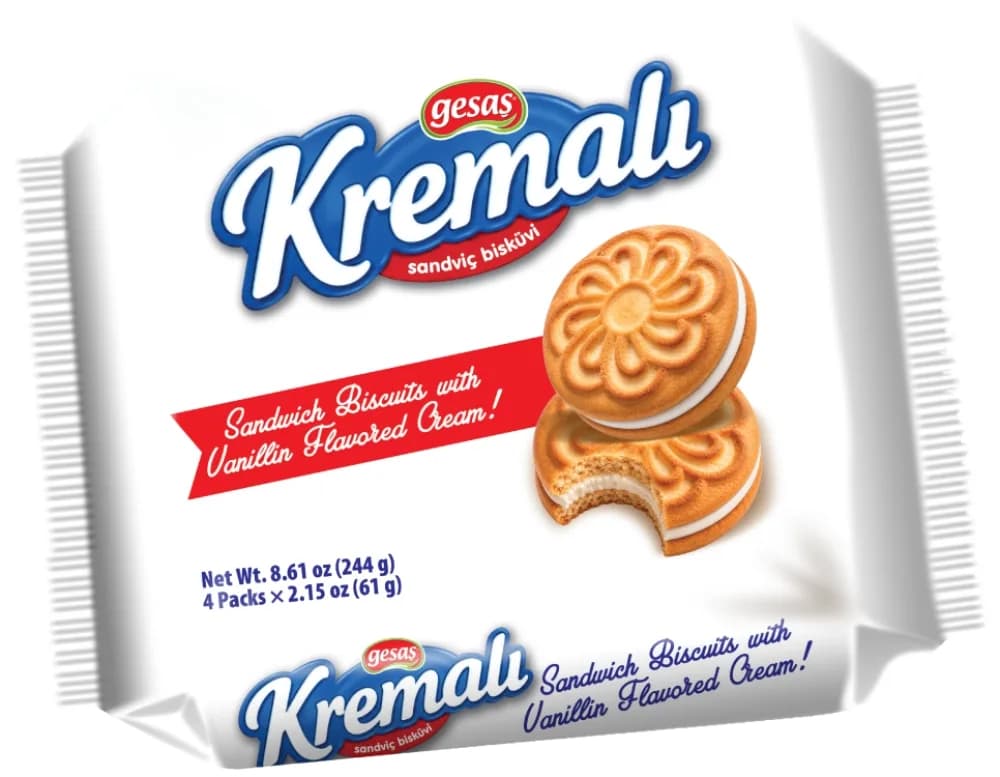 Gesas Sandwich Biscuit w/ Vanilla Cream 244g