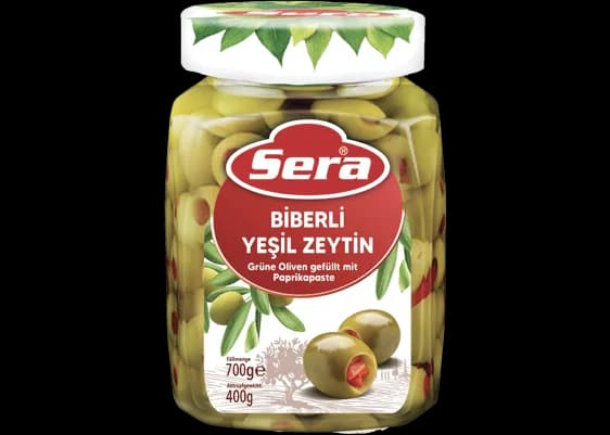 Sera Green Olive w/Red Pepper 720gm